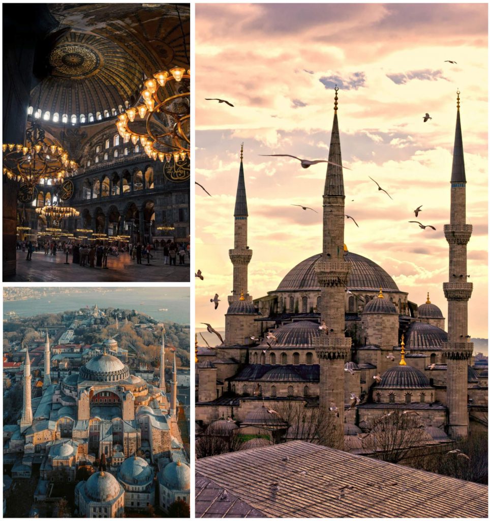 مسجد ایاصوفیه شهر استانبول ترکیه