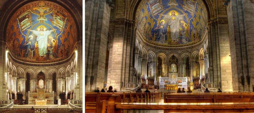 جزئیات کلیسای سکره کور در شهر پاریس فرانسه