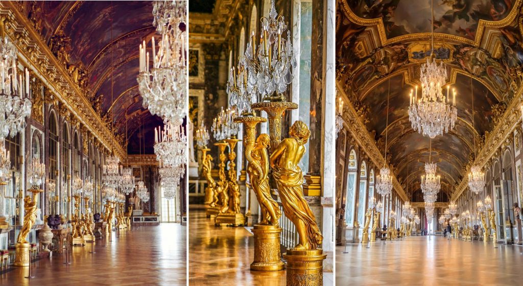 نمای داخلی و جزئیات کاخ ورسای فرانسه